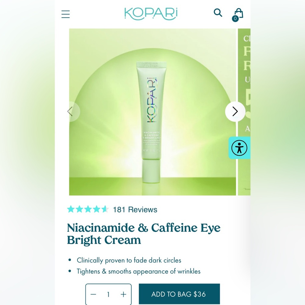 NEW Kopari Eye Bright Cream